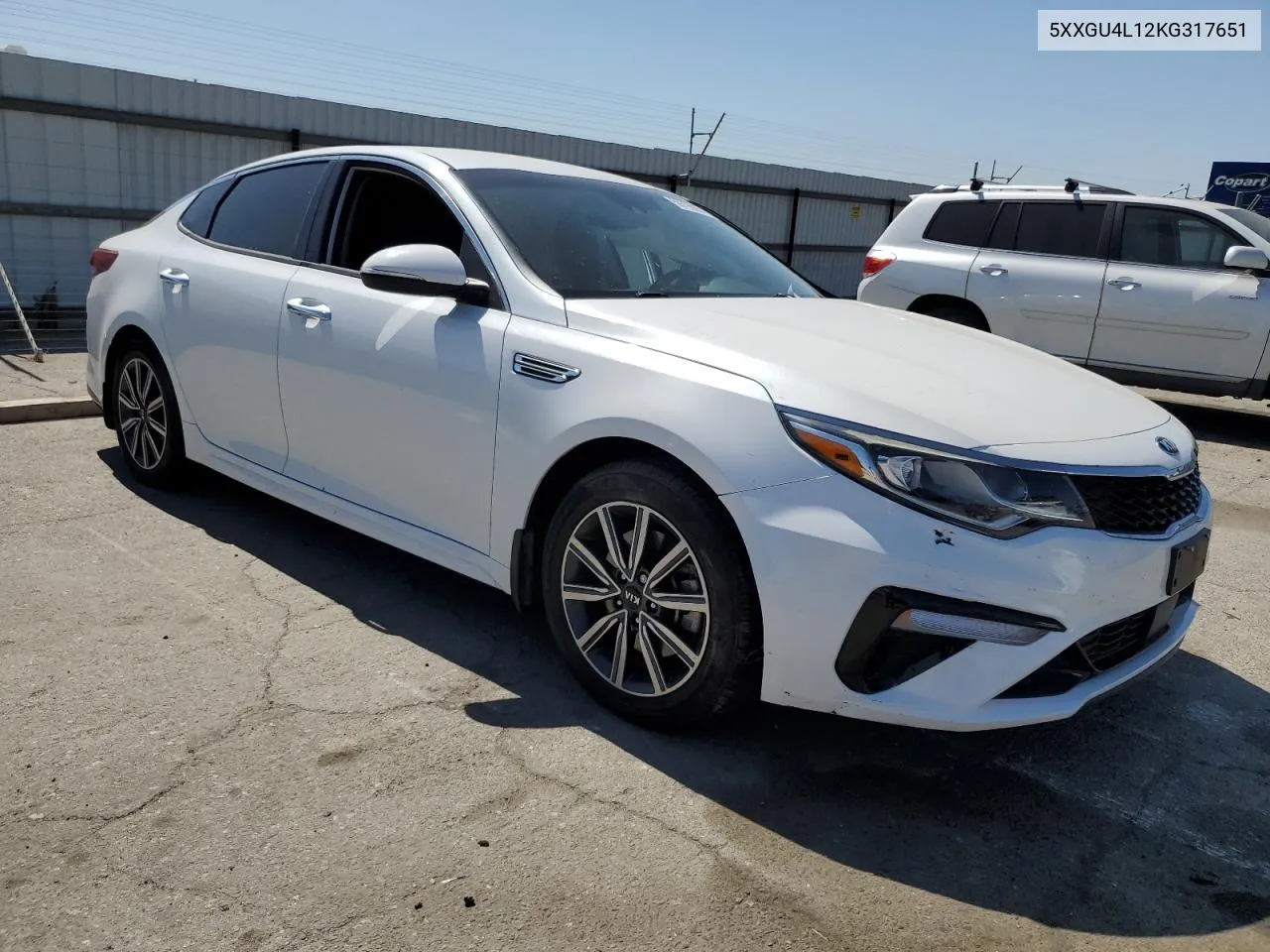 2019 Kia Optima Ex VIN: 5XXGU4L12KG317651 Lot: 59798054