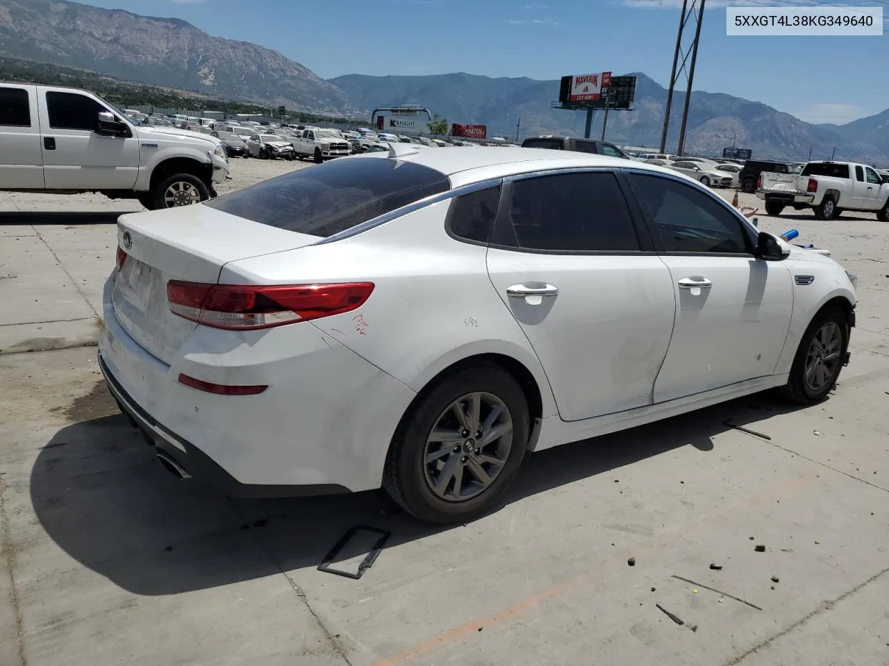 5XXGT4L38KG349640 2019 Kia Optima Lx