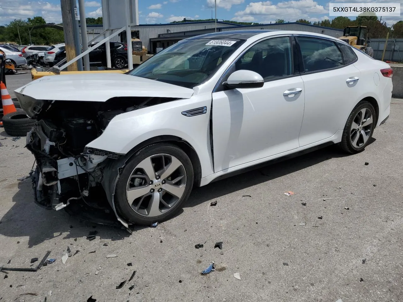 5XXGT4L38KG375137 2019 Kia Optima Lx