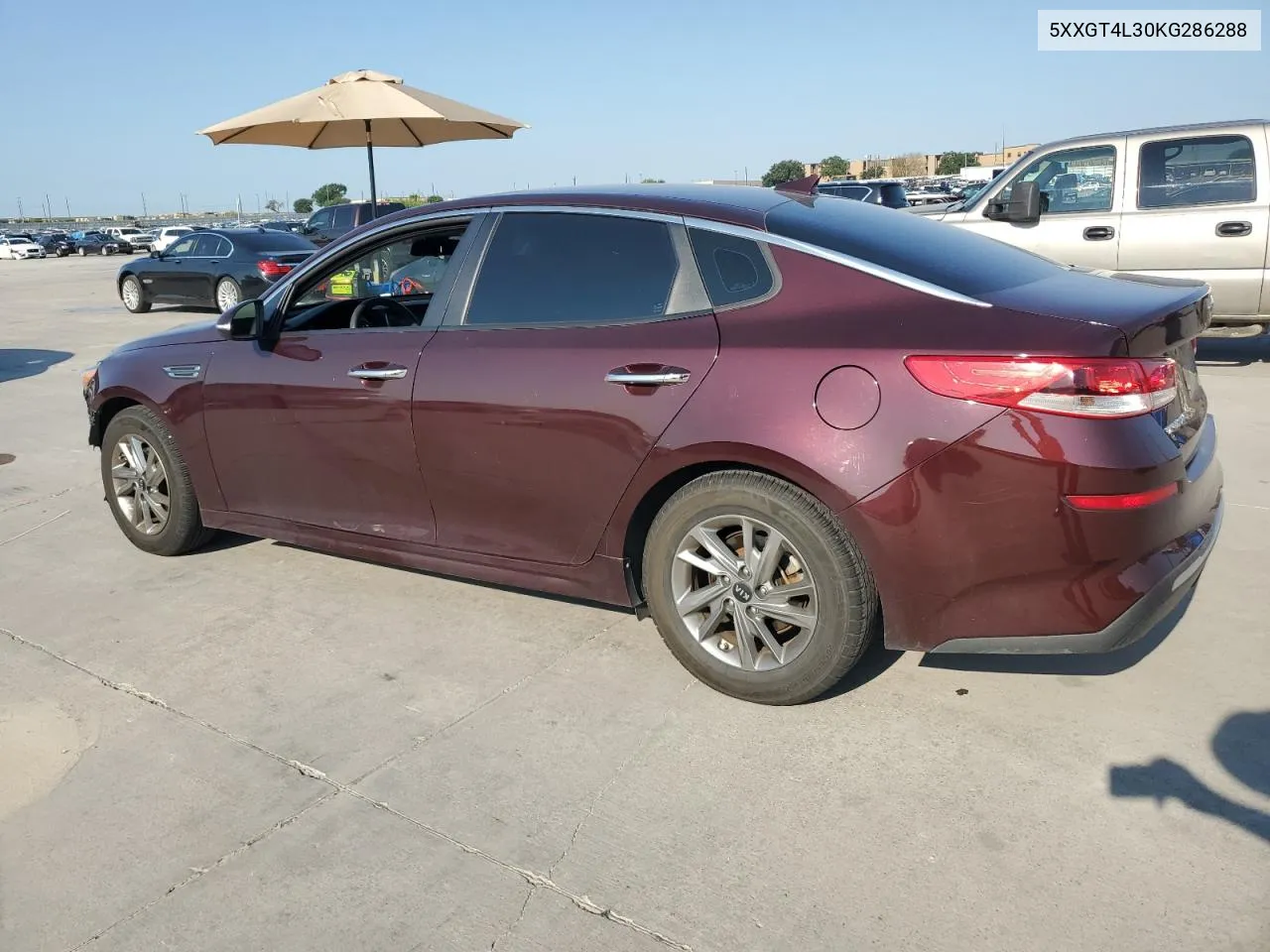 2019 Kia Optima Lx VIN: 5XXGT4L30KG286288 Lot: 62615144