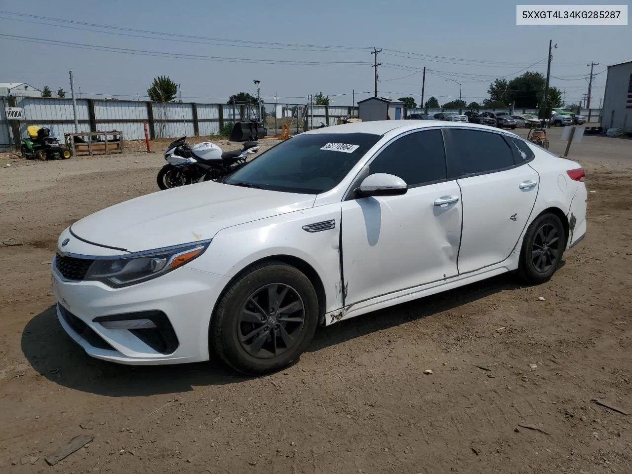 2019 Kia Optima Lx VIN: 5XXGT4L34KG285287 Lot: 62710964