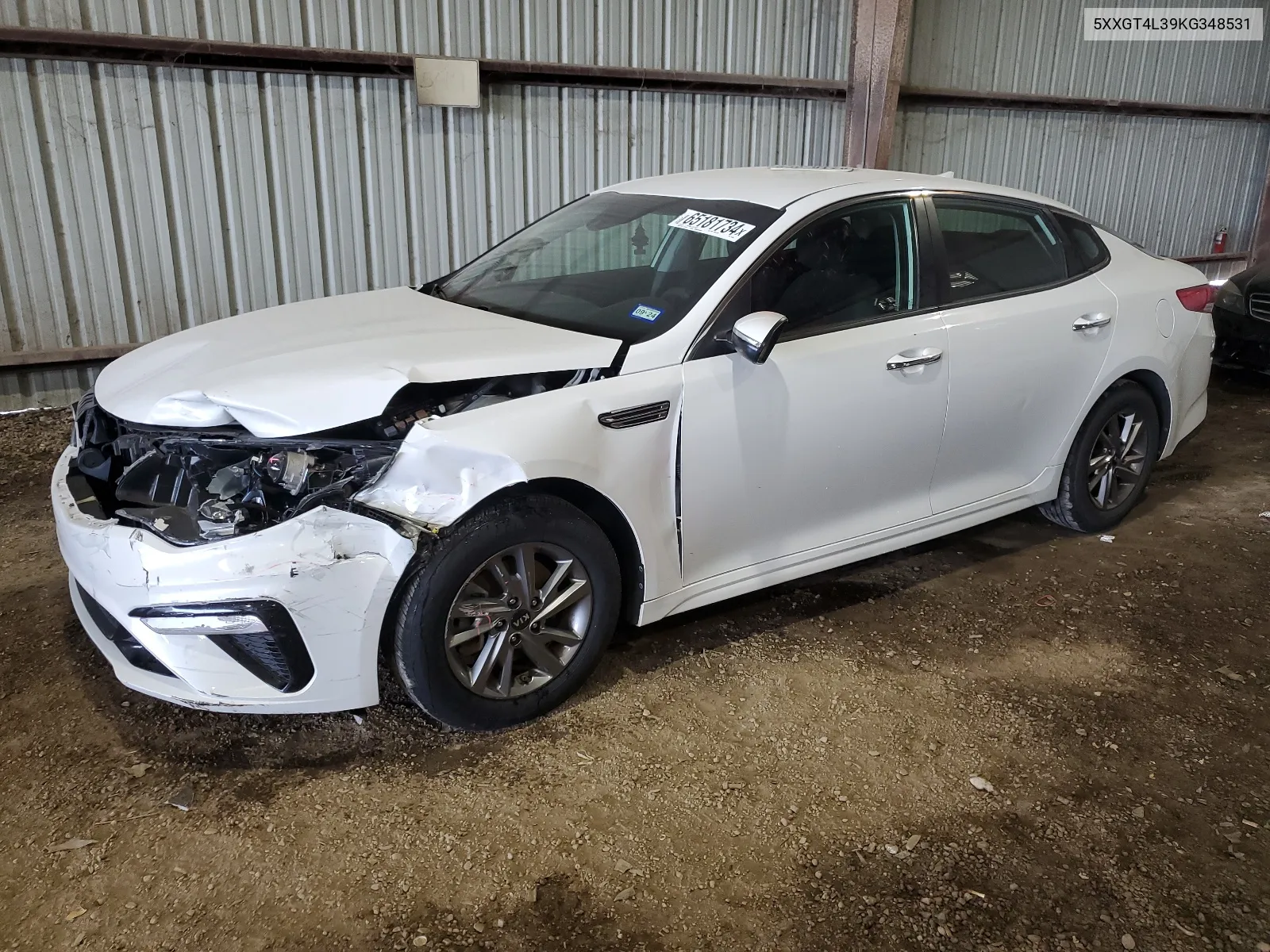 5XXGT4L39KG348531 2019 Kia Optima Lx