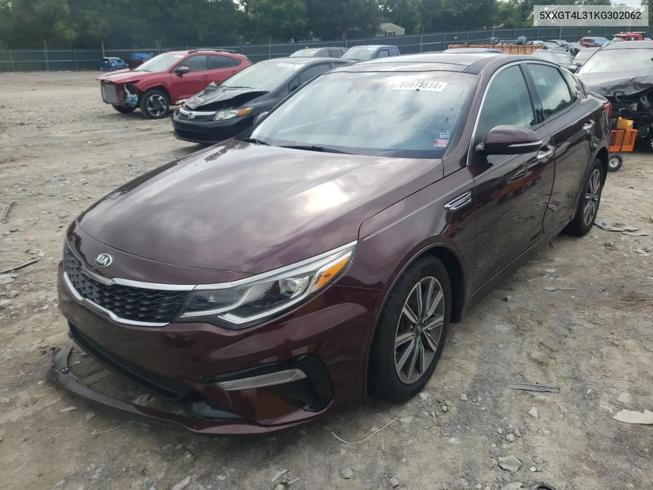 5XXGT4L31KG302062 2019 Kia Optima Lx