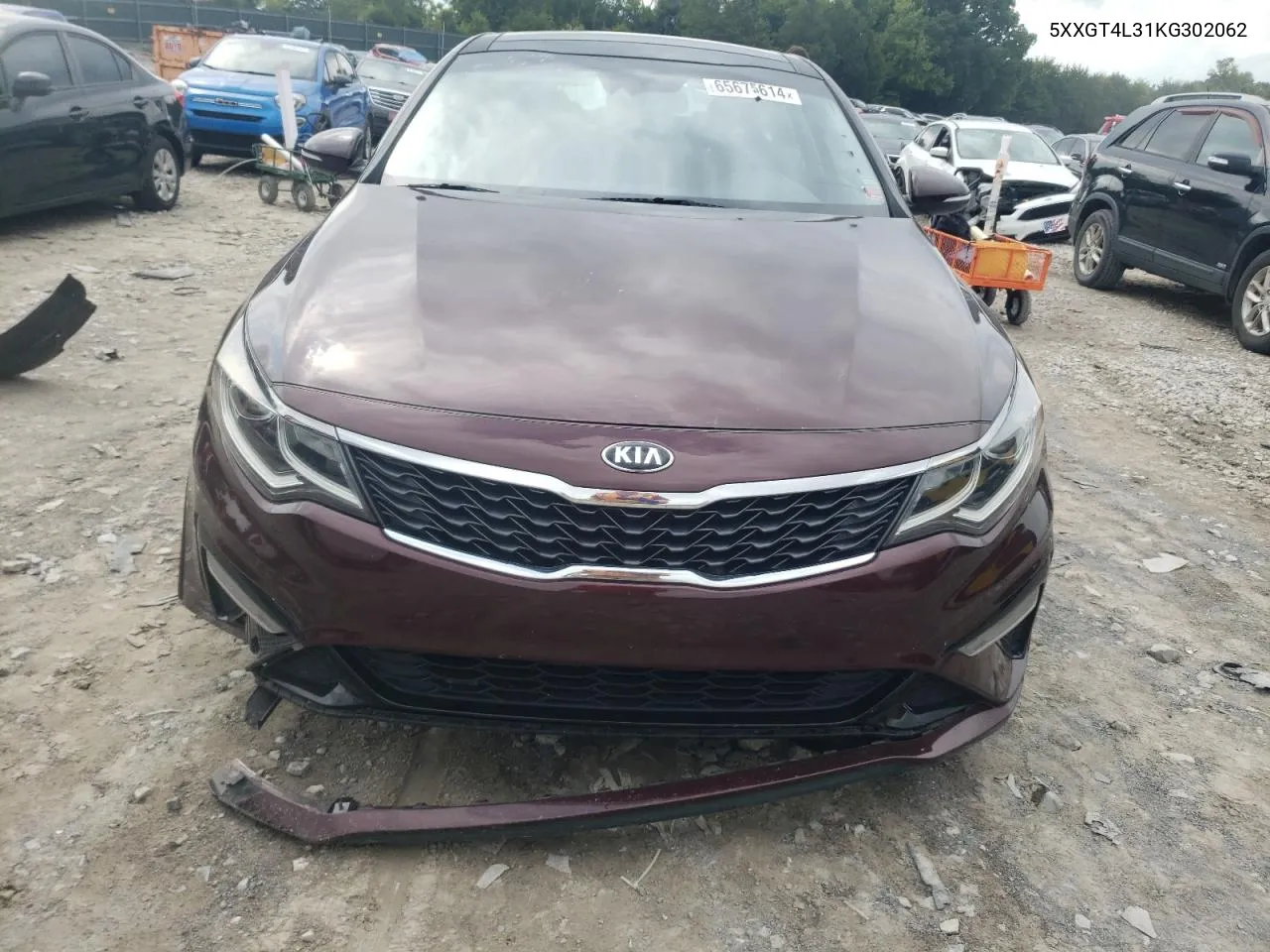 2019 Kia Optima Lx VIN: 5XXGT4L31KG302062 Lot: 65675614