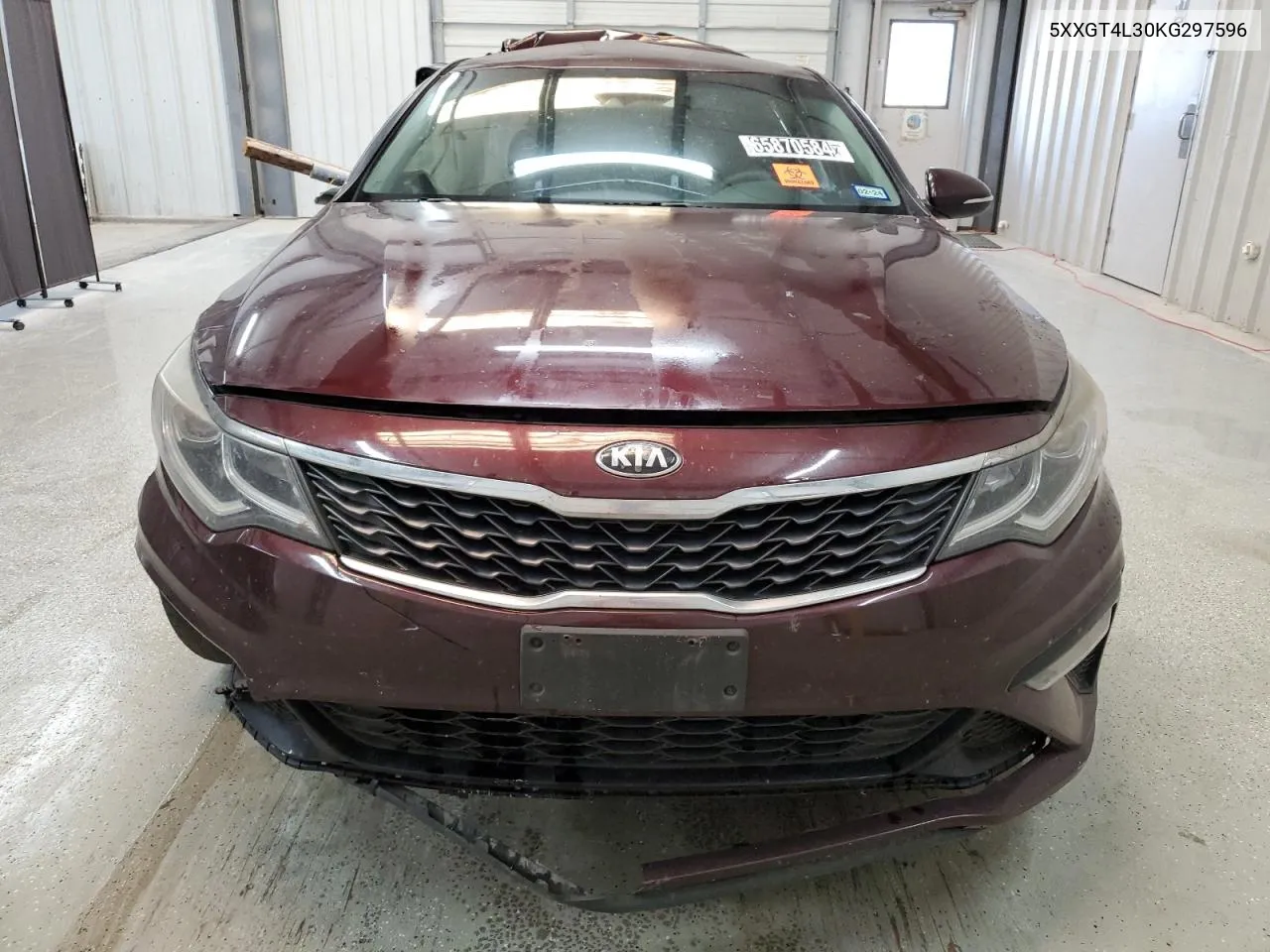 2019 Kia Optima Lx VIN: 5XXGT4L30KG297596 Lot: 65870584