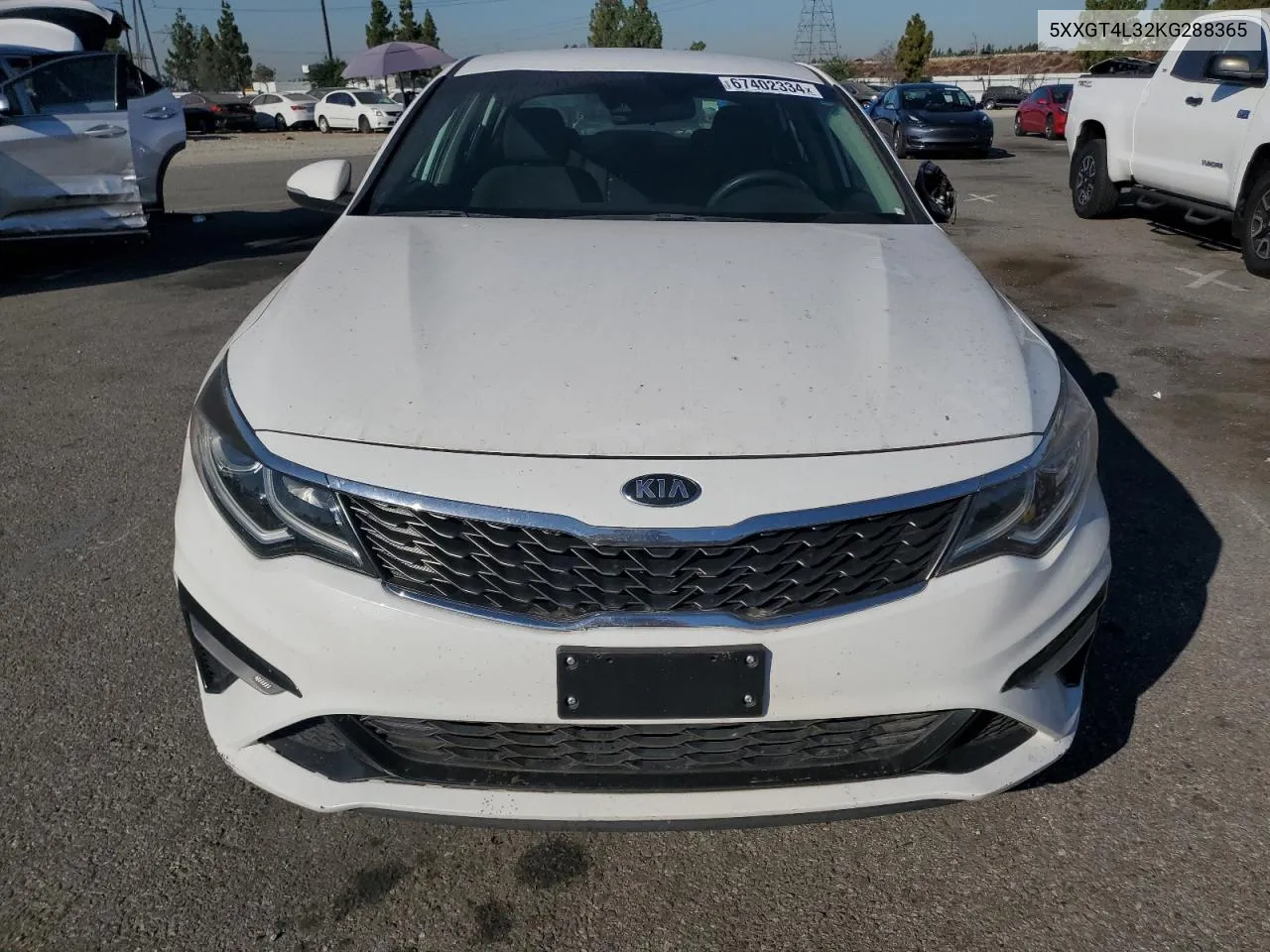 2019 Kia Optima Lx VIN: 5XXGT4L32KG288365 Lot: 67402334