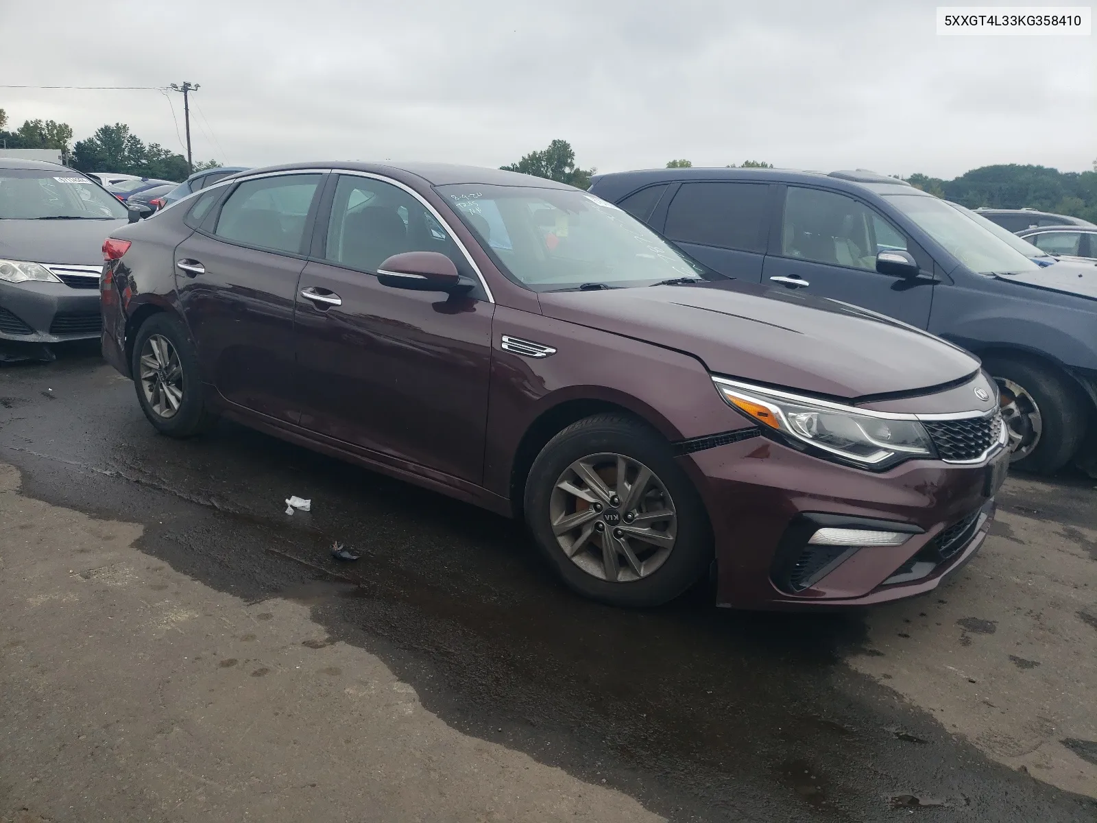 2019 Kia Optima Lx VIN: 5XXGT4L33KG358410 Lot: 67870374