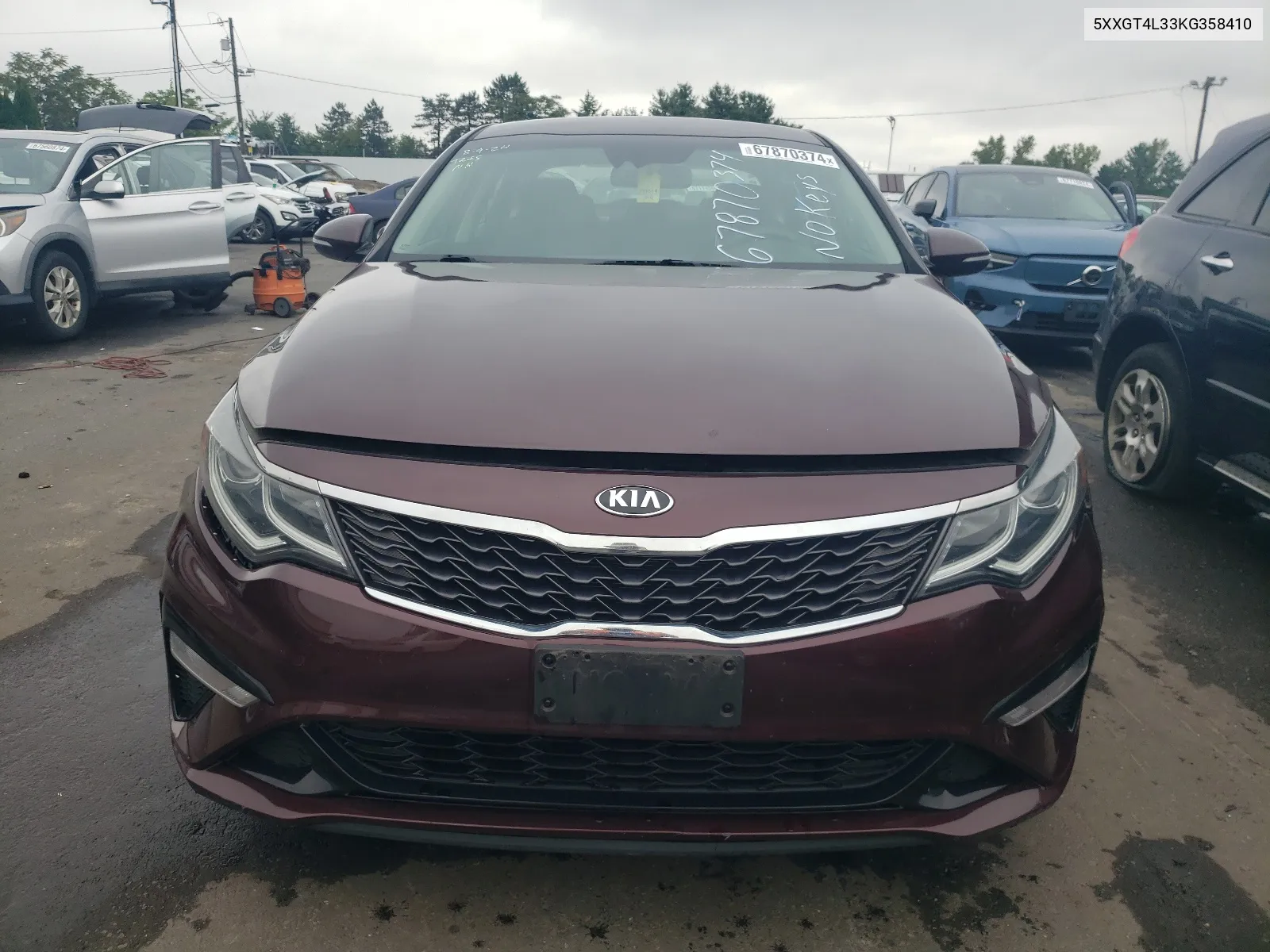 5XXGT4L33KG358410 2019 Kia Optima Lx