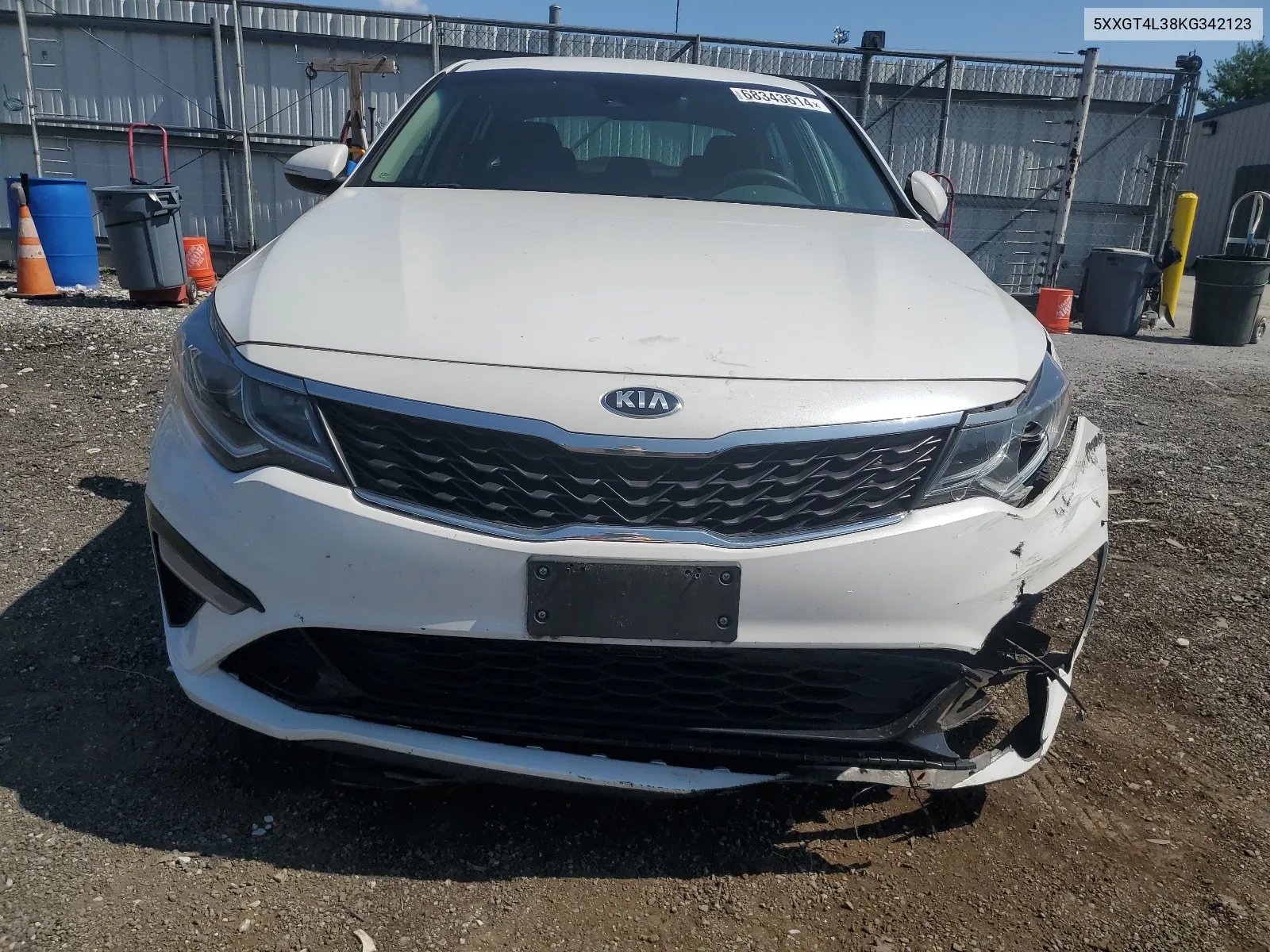 5XXGT4L38KG342123 2019 Kia Optima Lx