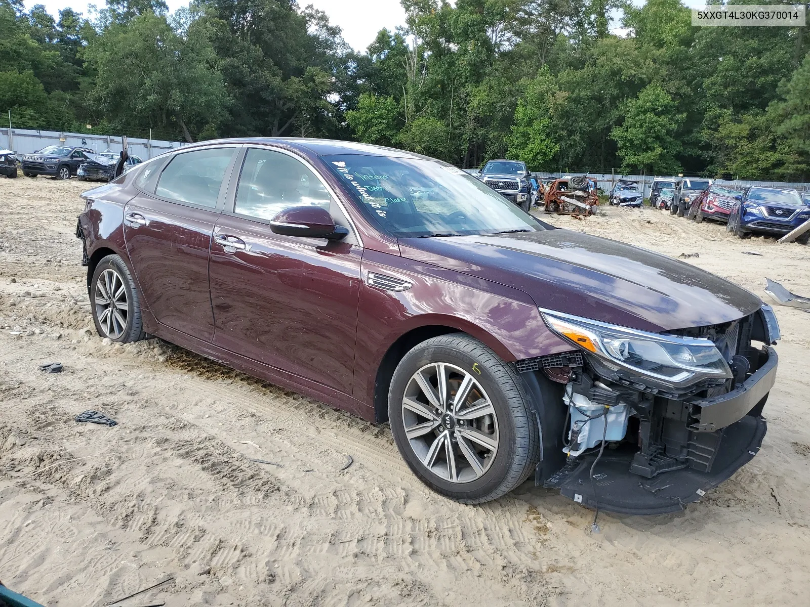 2019 Kia Optima Lx VIN: 5XXGT4L30KG370014 Lot: 68354114