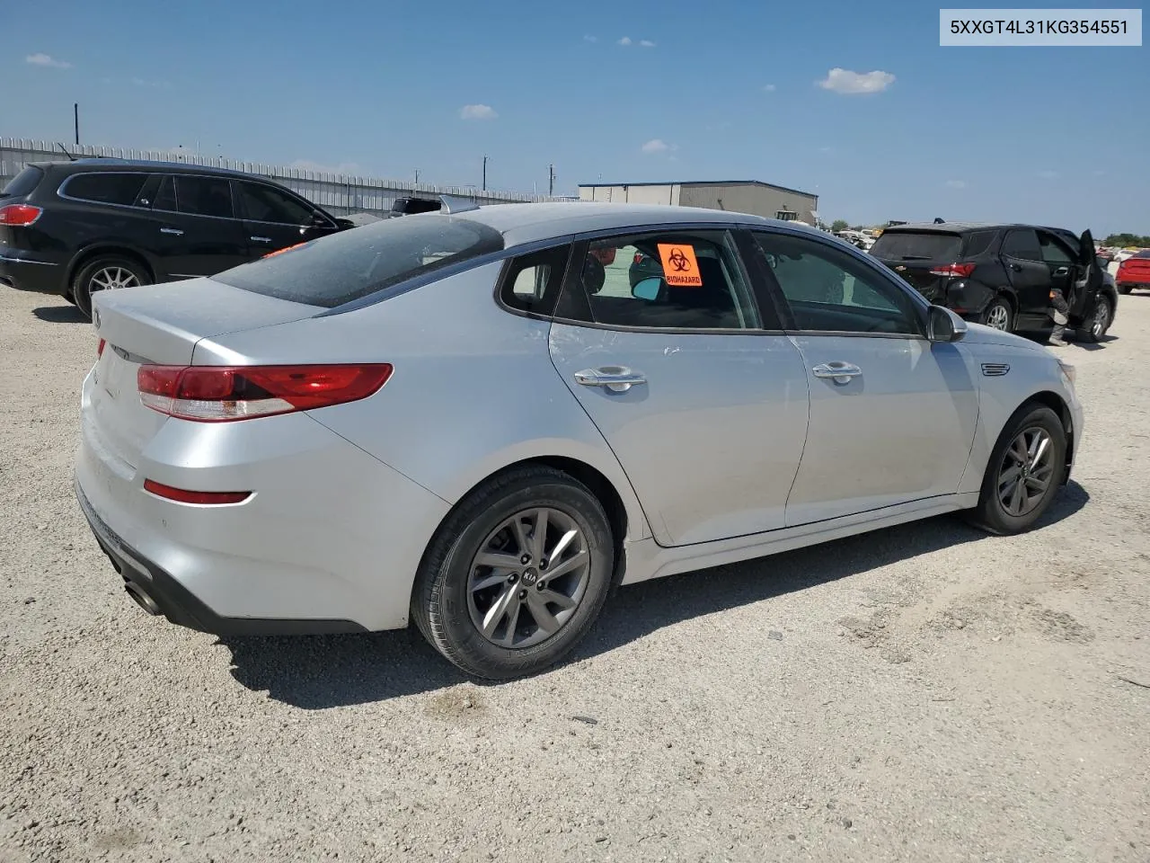 2019 Kia Optima Lx VIN: 5XXGT4L31KG354551 Lot: 68508804