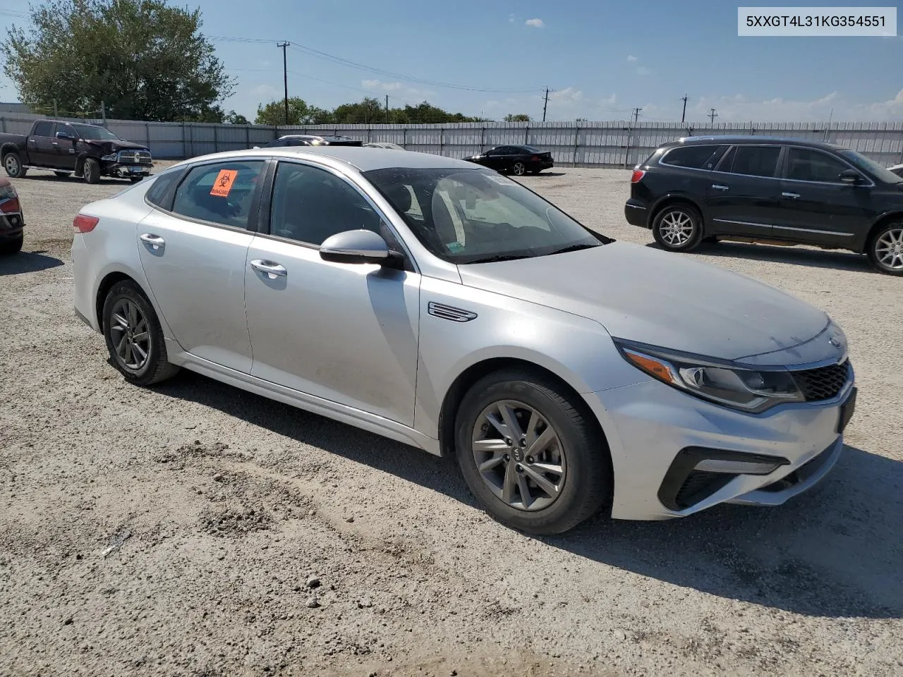 2019 Kia Optima Lx VIN: 5XXGT4L31KG354551 Lot: 68508804