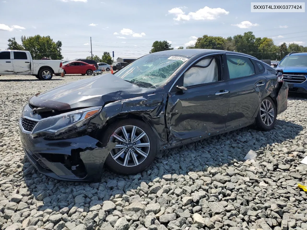 5XXGT4L3XKG377424 2019 Kia Optima Lx