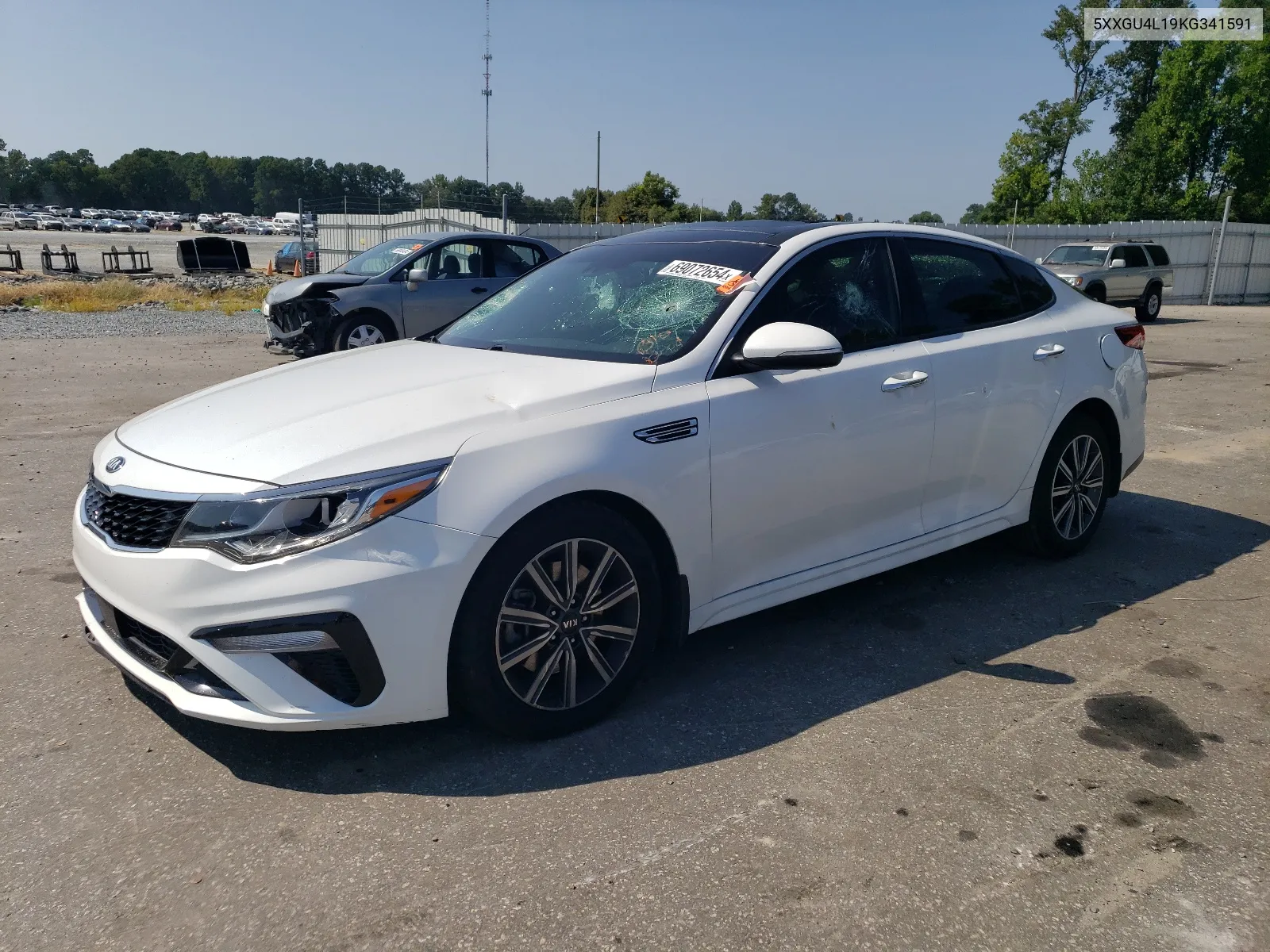 2019 Kia Optima Ex VIN: 5XXGU4L19KG341591 Lot: 69072654