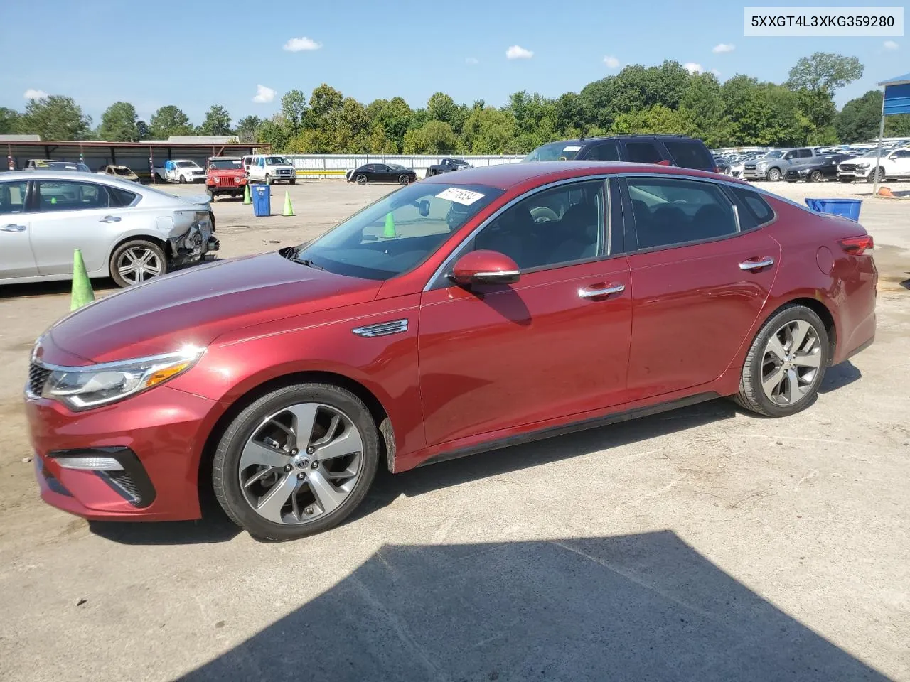 5XXGT4L3XKG359280 2019 Kia Optima Lx