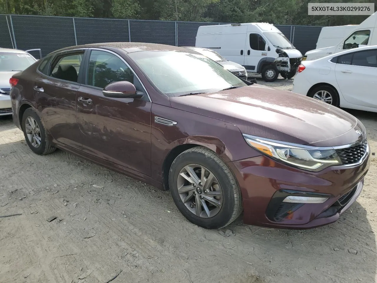 5XXGT4L33KG299276 2019 Kia Optima Lx