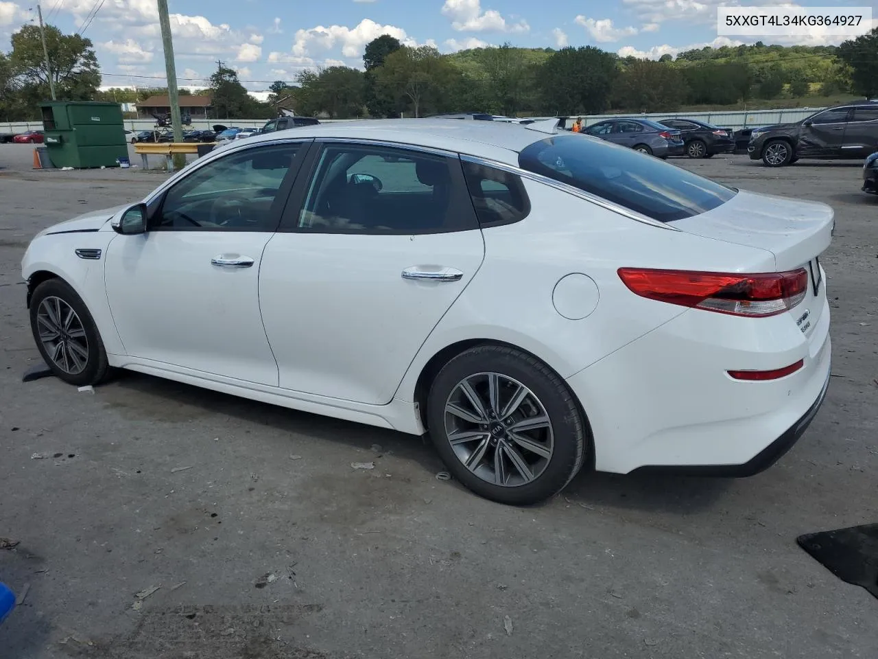 5XXGT4L34KG364927 2019 Kia Optima Lx