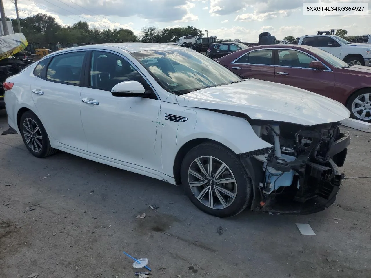 5XXGT4L34KG364927 2019 Kia Optima Lx