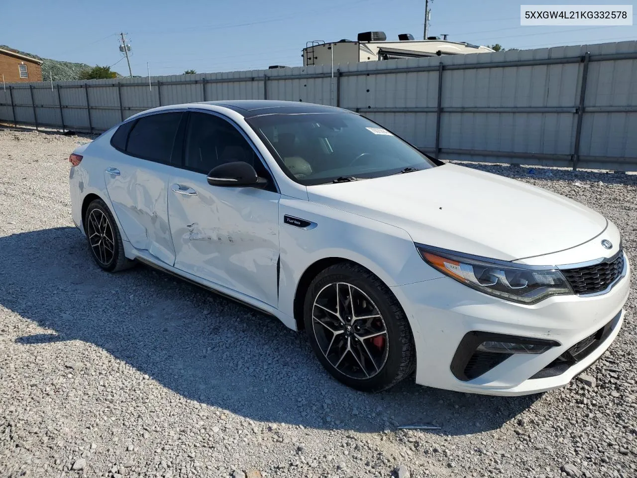 2019 Kia Optima Sx VIN: 5XXGW4L21KG332578 Lot: 70075594