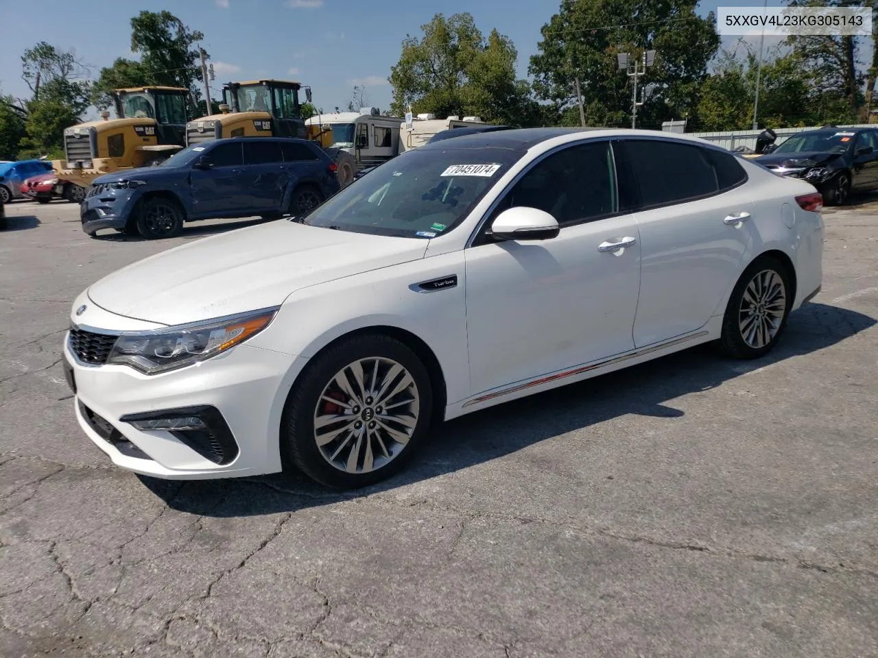 2019 Kia Optima Sxl VIN: 5XXGV4L23KG305143 Lot: 70451074