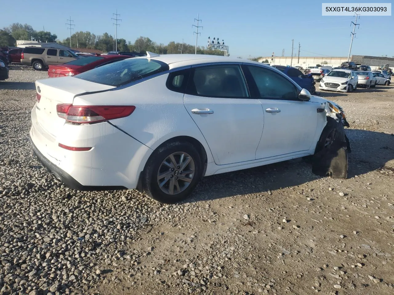 2019 Kia Optima Lx VIN: 5XXGT4L36KG303093 Lot: 70920384