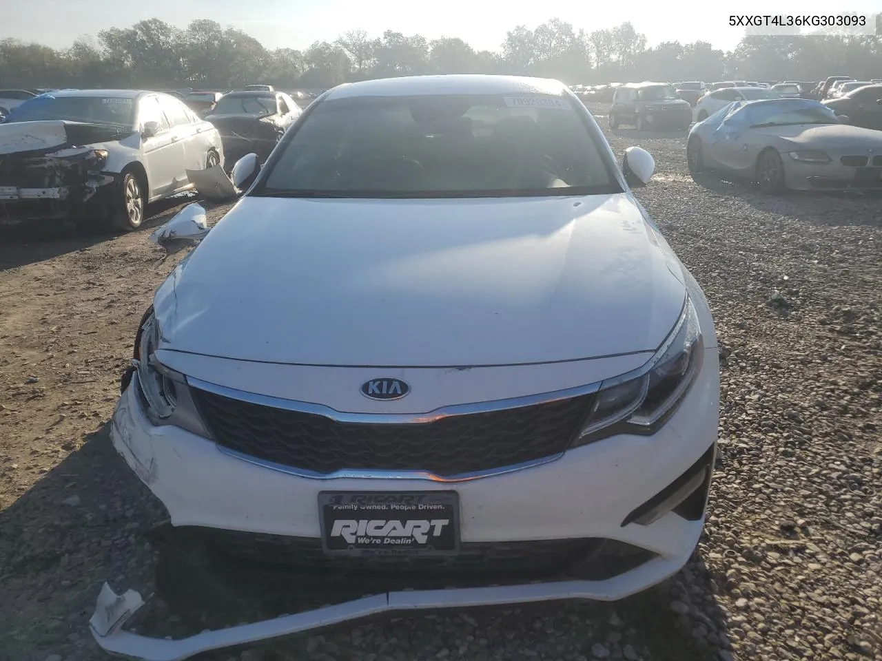 2019 Kia Optima Lx VIN: 5XXGT4L36KG303093 Lot: 70920384