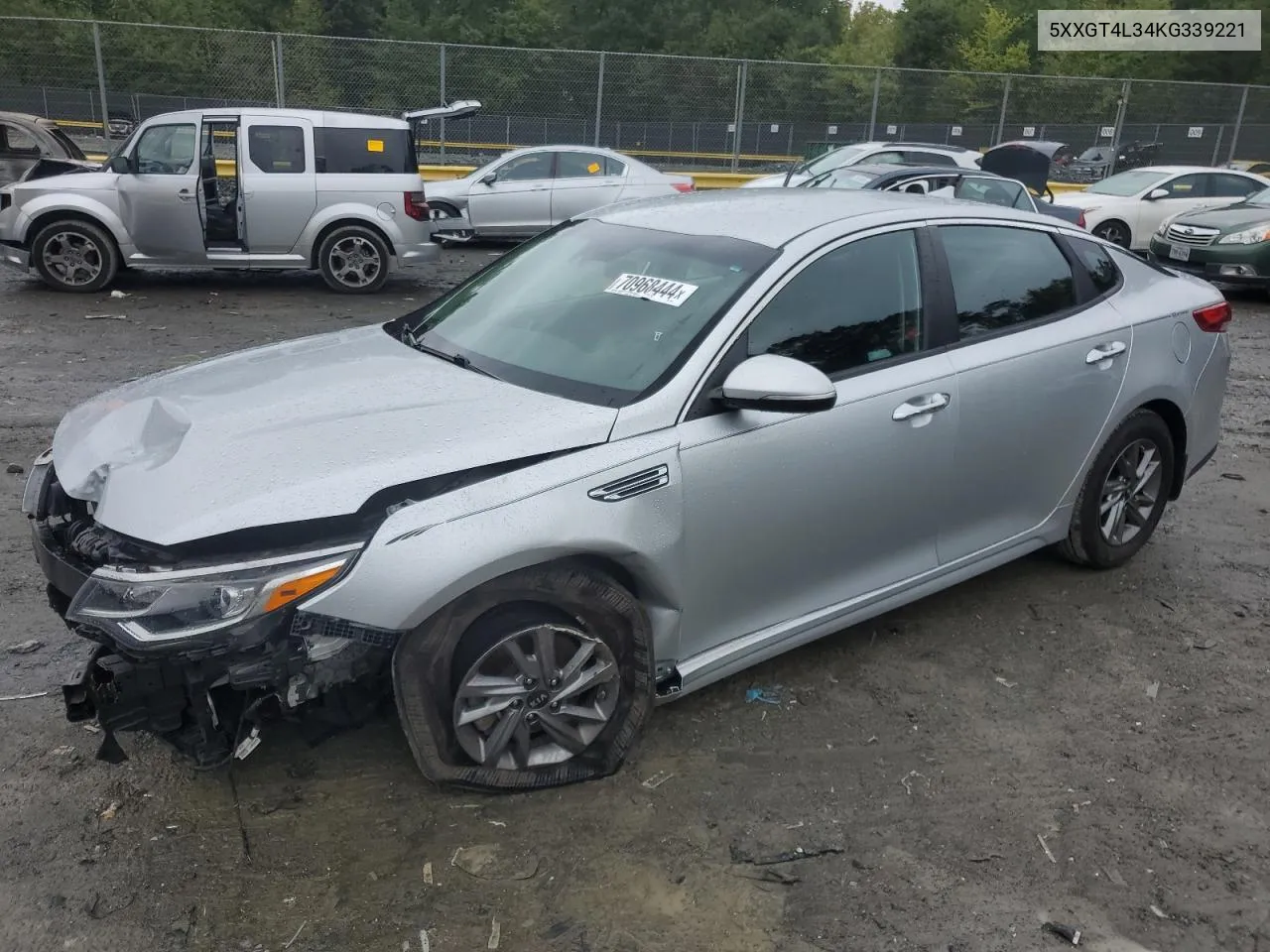 5XXGT4L34KG339221 2019 Kia Optima Lx