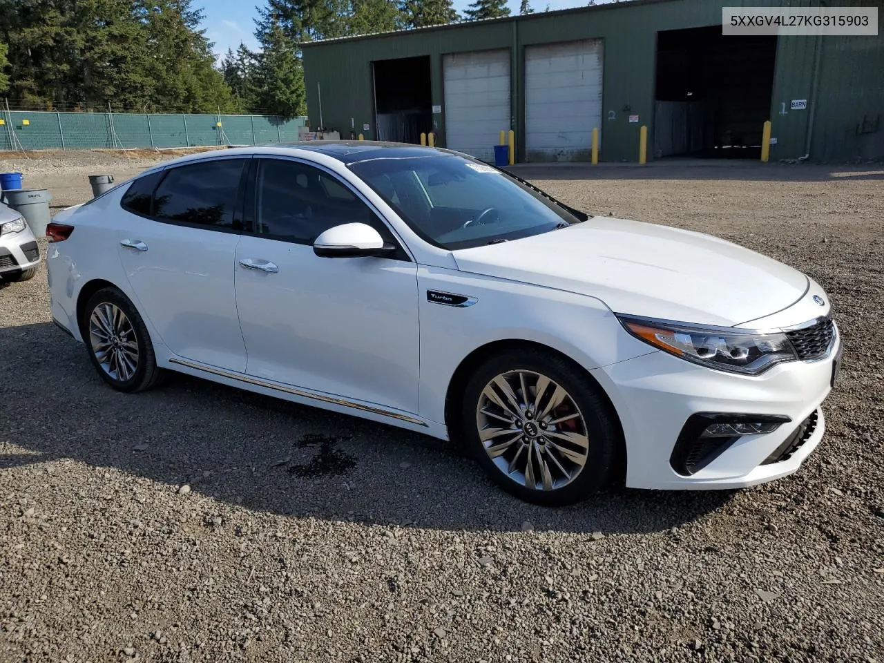 5XXGV4L27KG315903 2019 Kia Optima Sxl