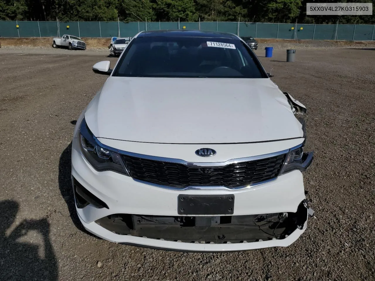 2019 Kia Optima Sxl VIN: 5XXGV4L27KG315903 Lot: 71128564