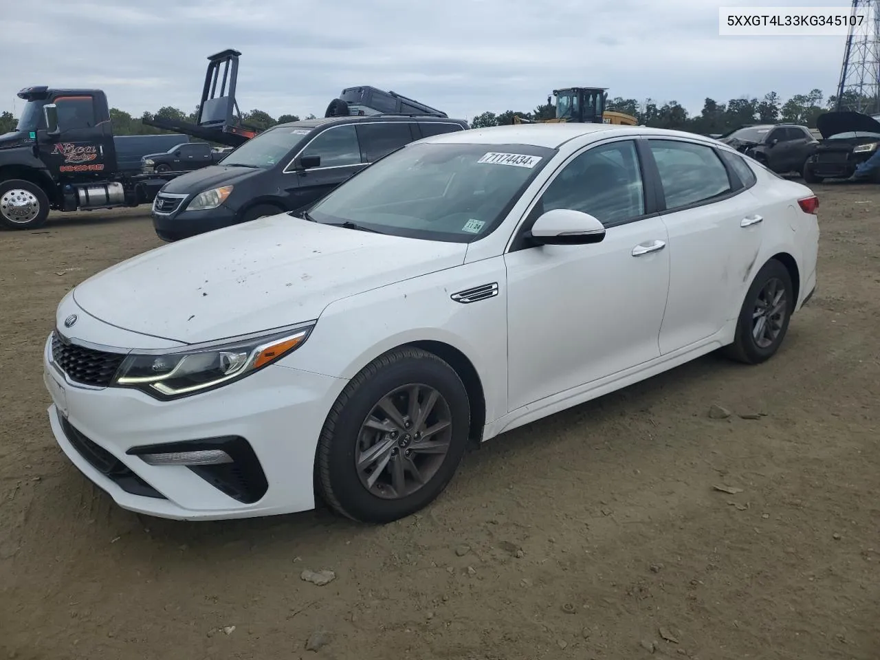 2019 Kia Optima Lx VIN: 5XXGT4L33KG345107 Lot: 71174434