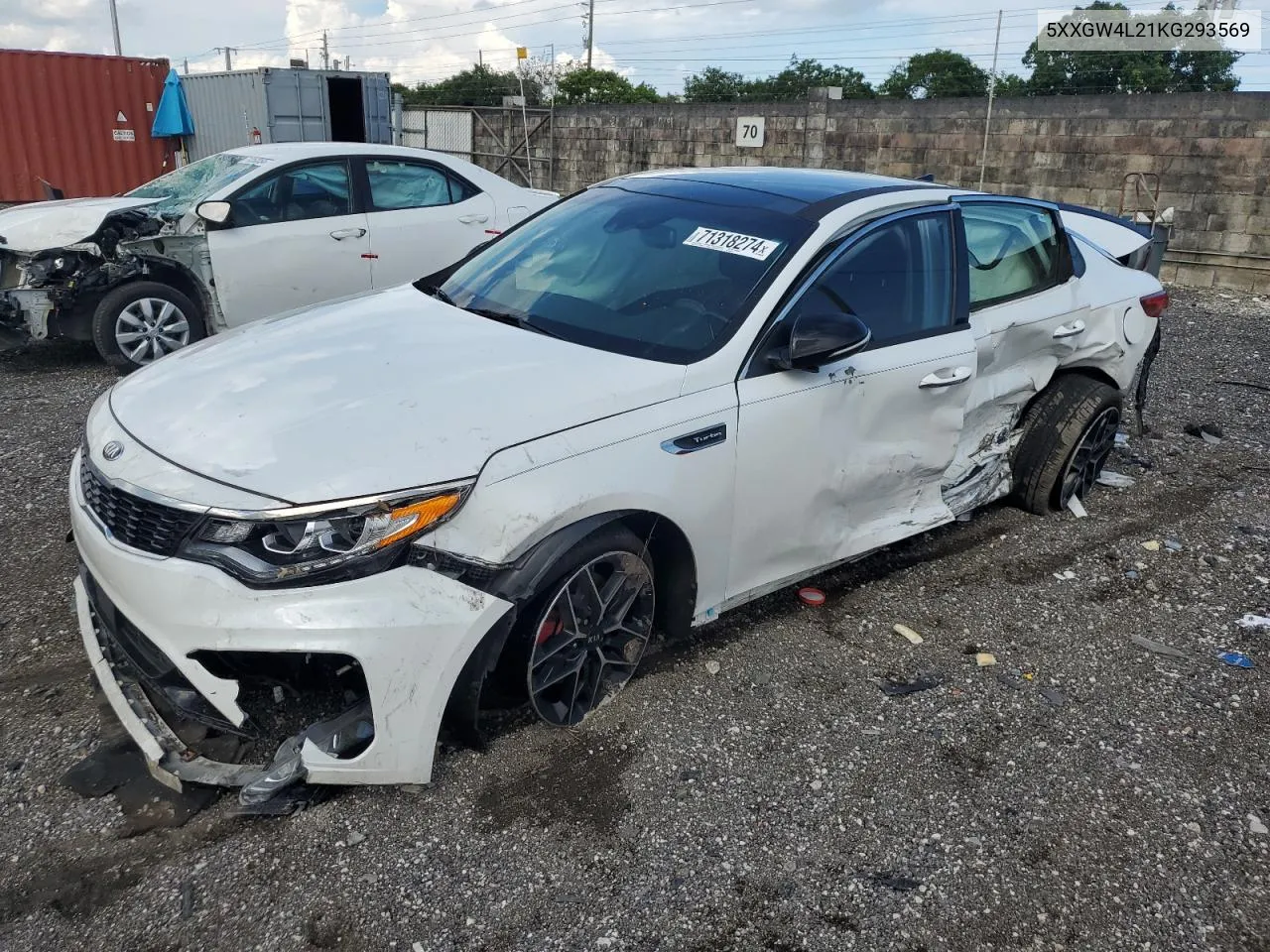 2019 Kia Optima Sx VIN: 5XXGW4L21KG293569 Lot: 71318274