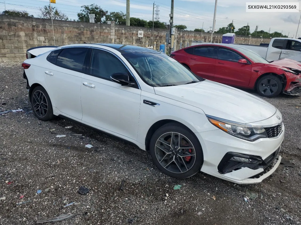 2019 Kia Optima Sx VIN: 5XXGW4L21KG293569 Lot: 71318274