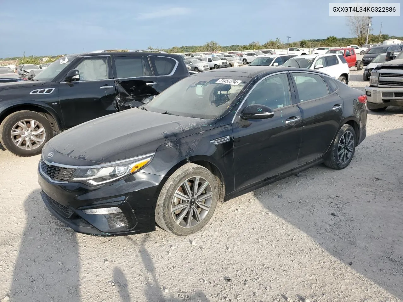 5XXGT4L34KG322886 2019 Kia Optima Lx