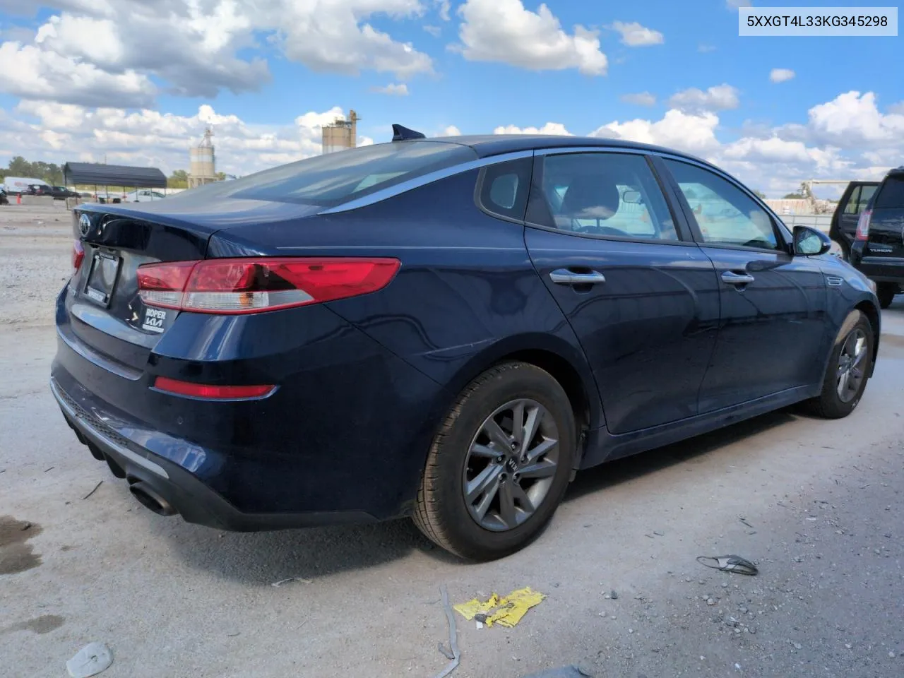 5XXGT4L33KG345298 2019 Kia Optima Lx