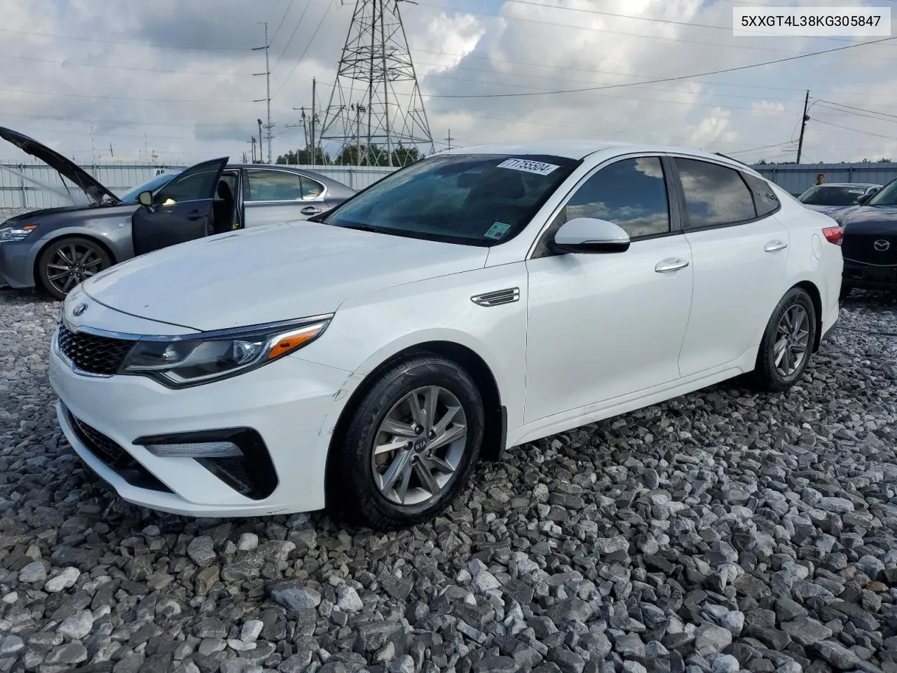 2019 Kia Optima Lx VIN: 5XXGT4L38KG305847 Lot: 71755504