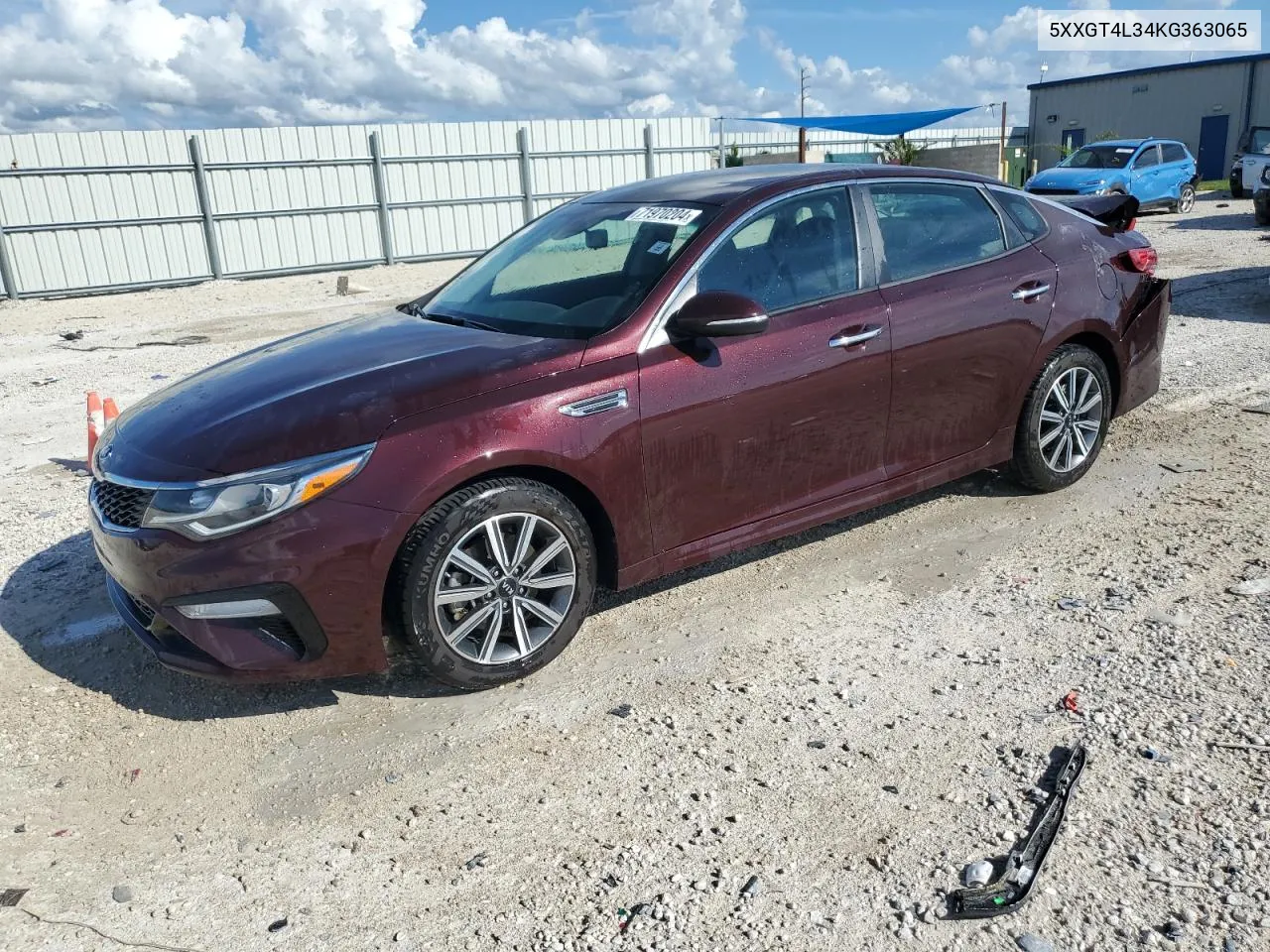 5XXGT4L34KG363065 2019 Kia Optima Lx