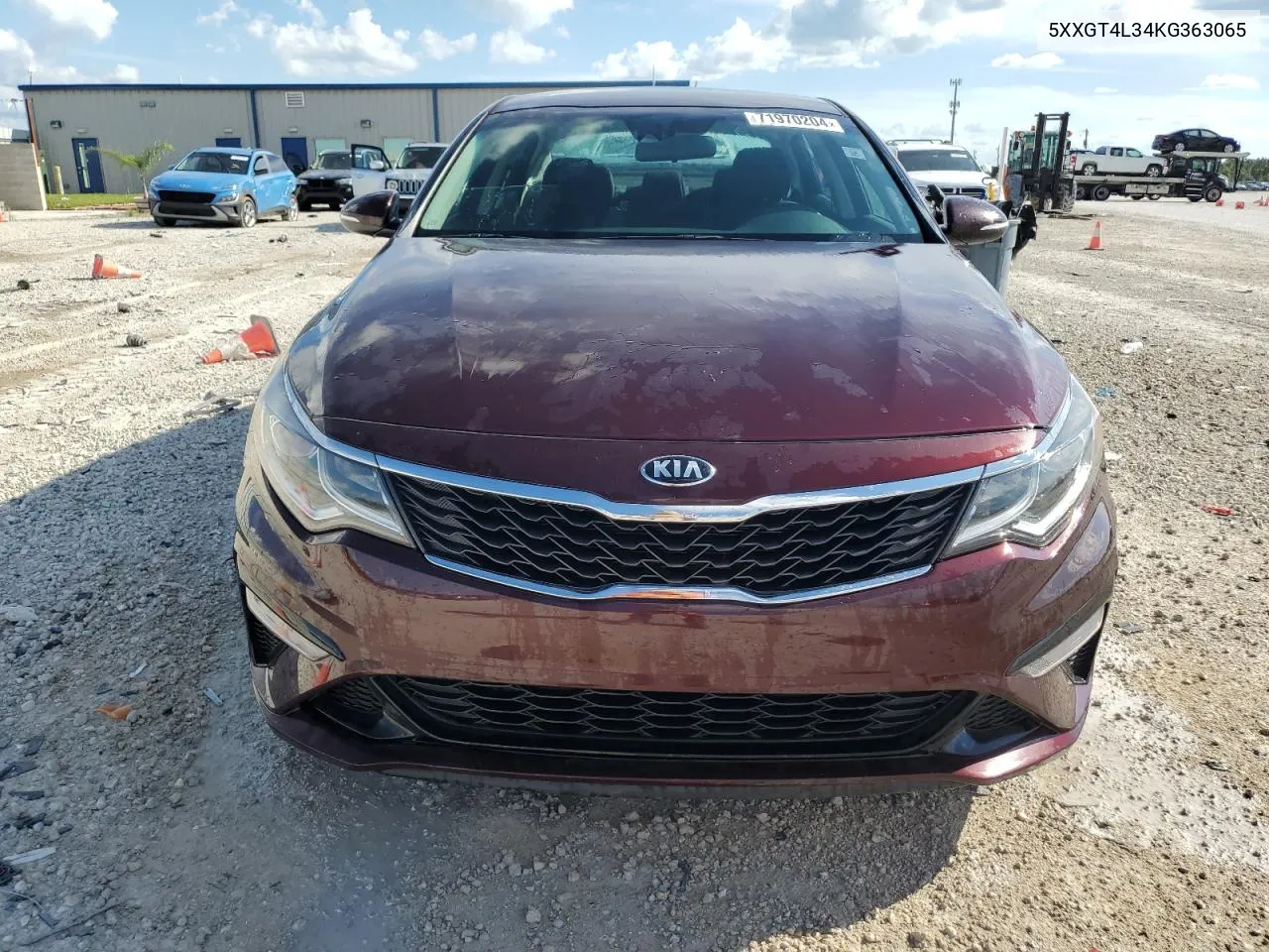 2019 Kia Optima Lx VIN: 5XXGT4L34KG363065 Lot: 71970204