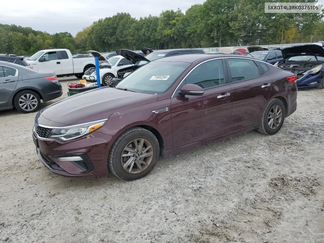 5XXGT4L38KG375106 2019 Kia Optima Lx