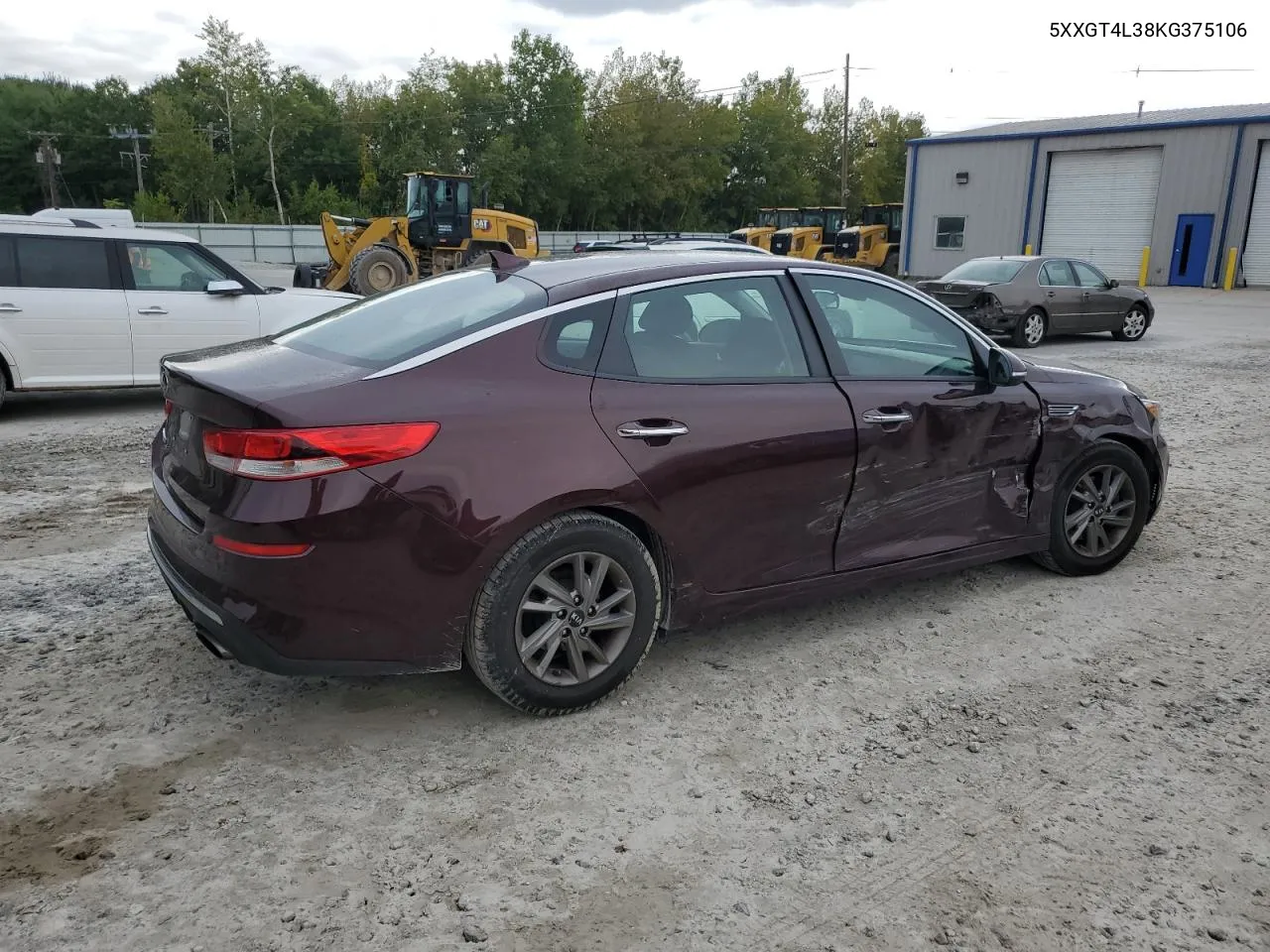 5XXGT4L38KG375106 2019 Kia Optima Lx