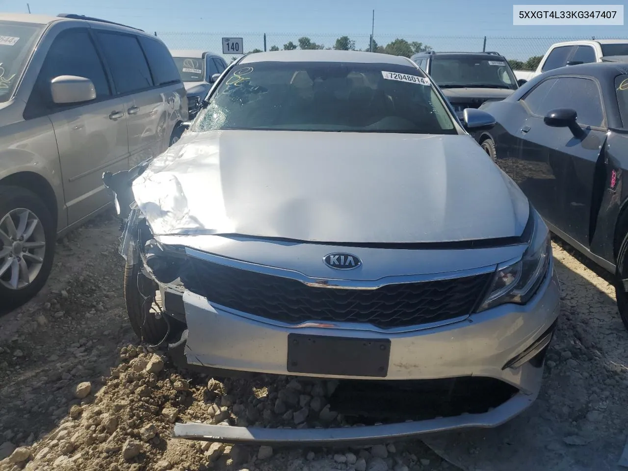 2019 Kia Optima Lx VIN: 5XXGT4L33KG347407 Lot: 72048014