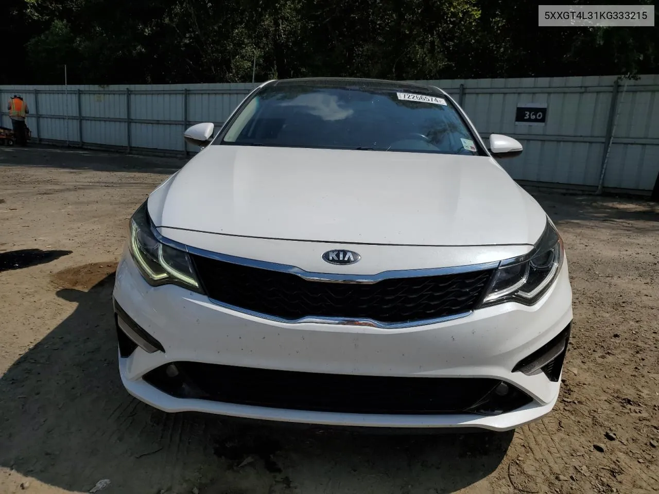 2019 Kia Optima Lx VIN: 5XXGT4L31KG333215 Lot: 72266574