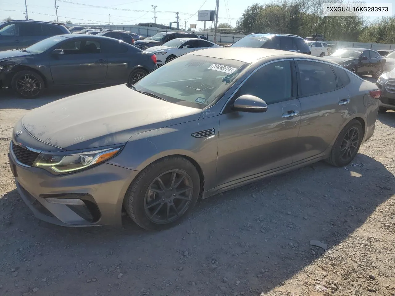 2019 Kia Optima Ex VIN: 5XXGU4L16KG283973 Lot: 72495274