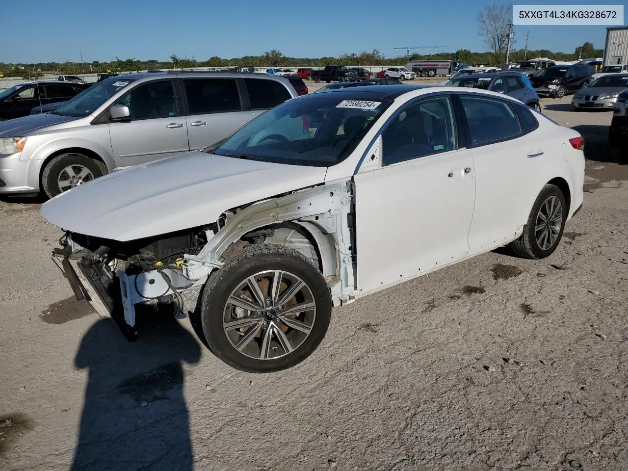 2019 Kia Optima Lx VIN: 5XXGT4L34KG328672 Lot: 72590254