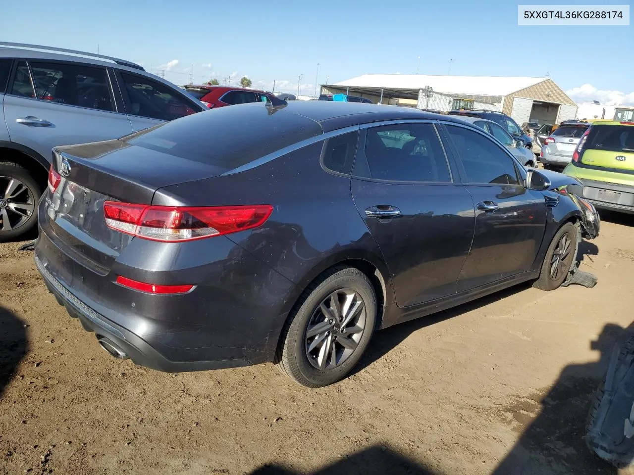 2019 Kia Optima Lx VIN: 5XXGT4L36KG288174 Lot: 72612084