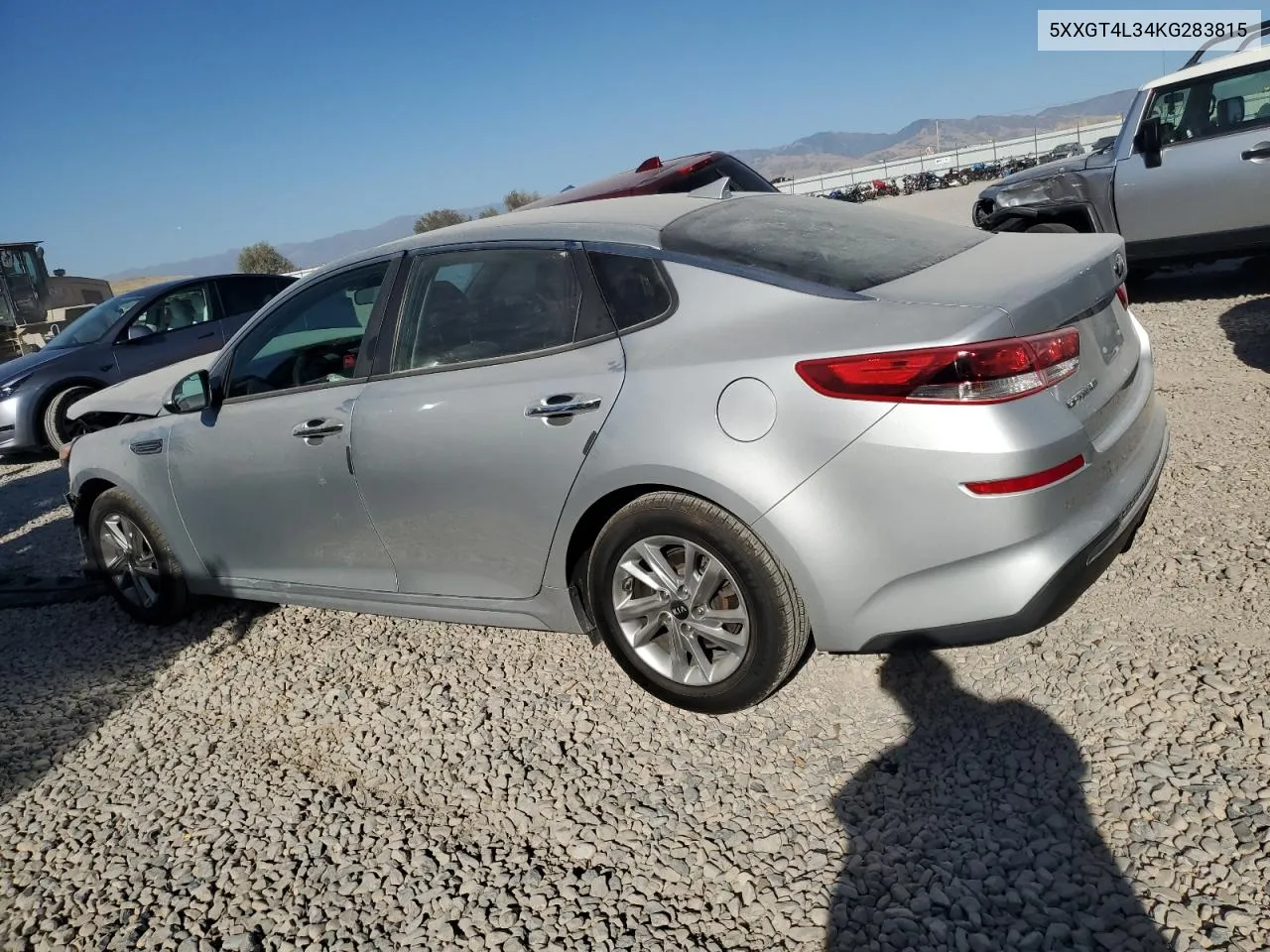 5XXGT4L34KG283815 2019 Kia Optima Lx