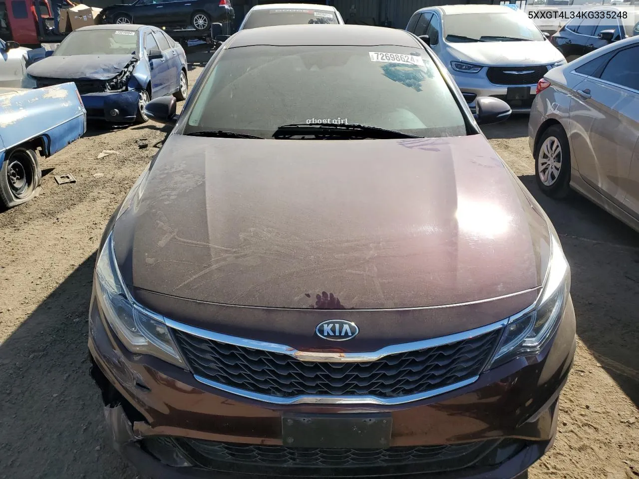 2019 Kia Optima Lx VIN: 5XXGT4L34KG335248 Lot: 72698624