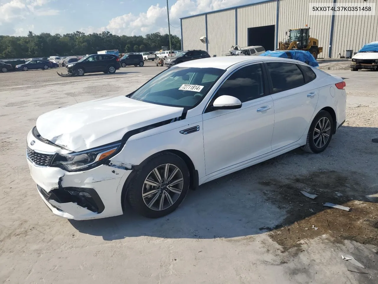 2019 Kia Optima Lx VIN: 5XXGT4L37KG351458 Lot: 72711814