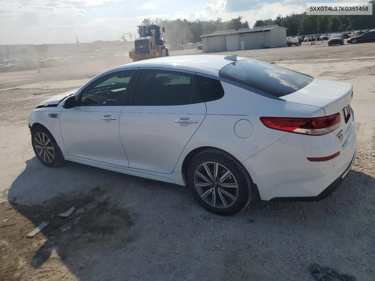 5XXGT4L37KG351458 2019 Kia Optima Lx