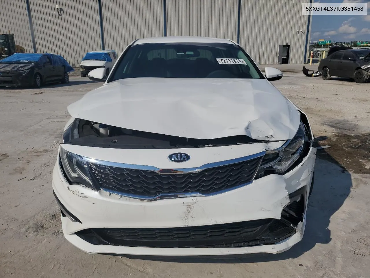 2019 Kia Optima Lx VIN: 5XXGT4L37KG351458 Lot: 72711814