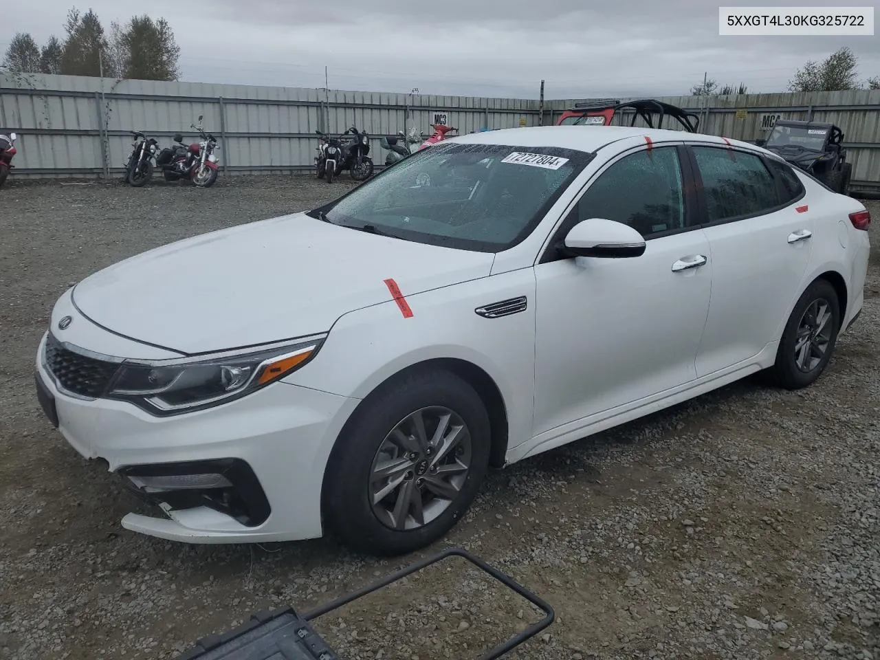 5XXGT4L30KG325722 2019 Kia Optima Lx